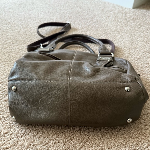 Tignanello Brown Leather Handbag (like new) - Picture 5 of 7